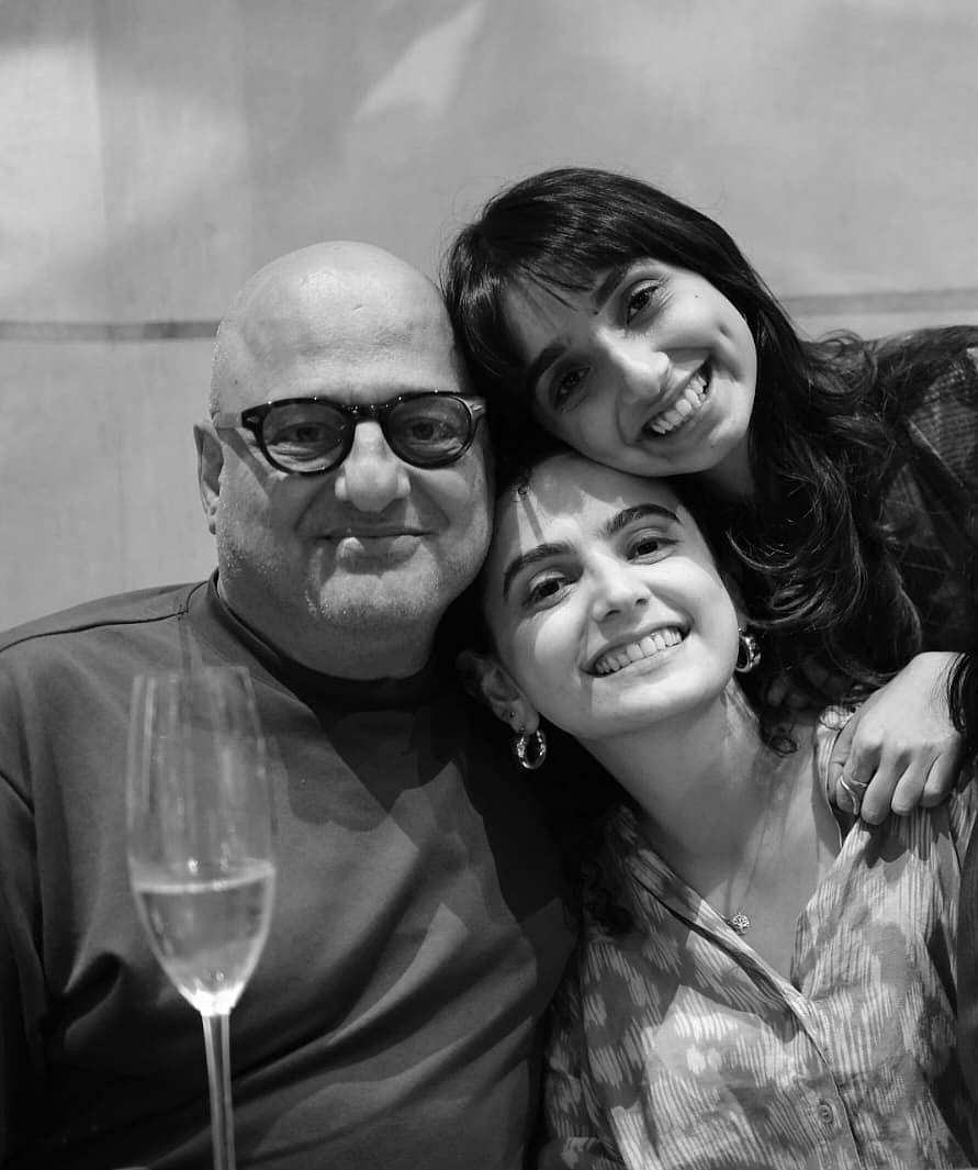 Chef Rahul with his daughters